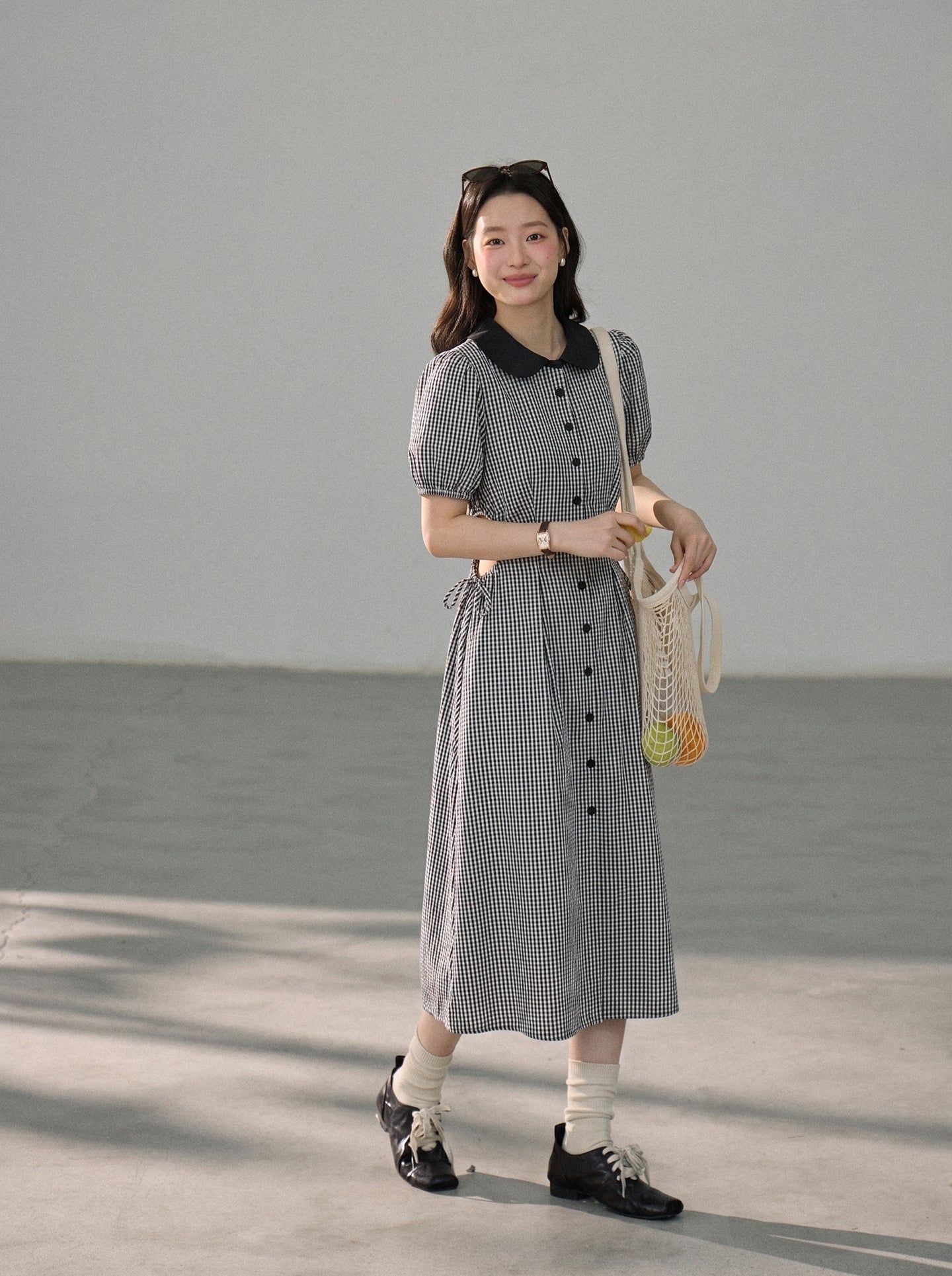 【dress】ウエストカットロングワンピース Q8803