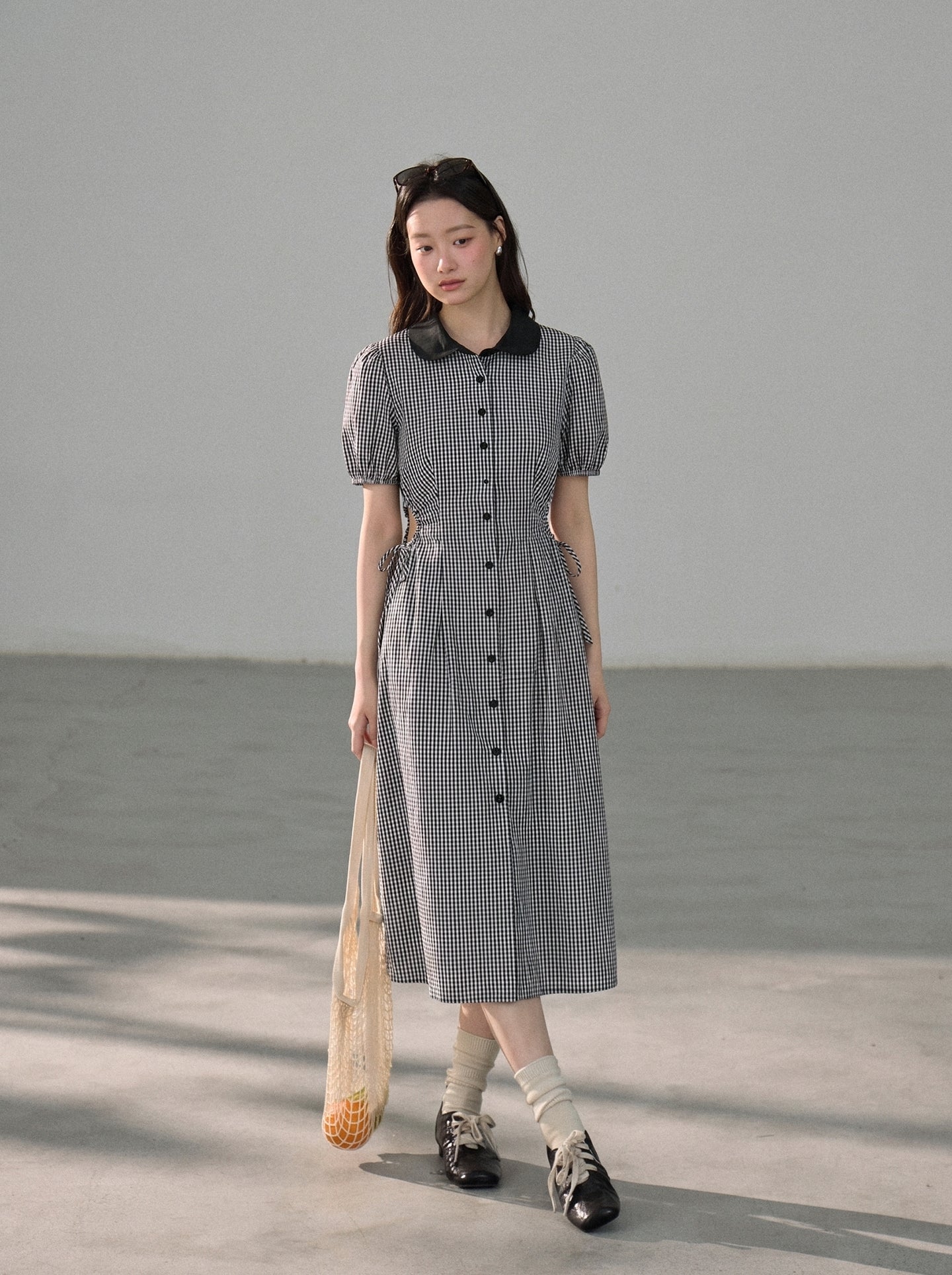 【dress】ウエストカットロングワンピース Q8803