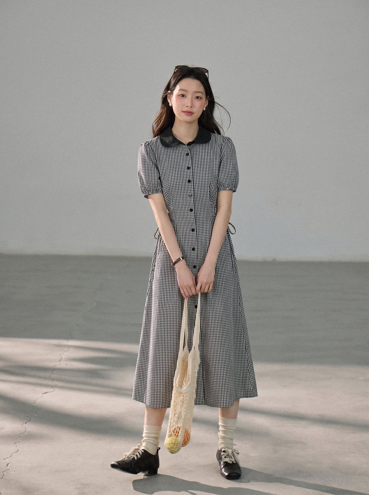 【dress】ウエストカットロングワンピース Q8803