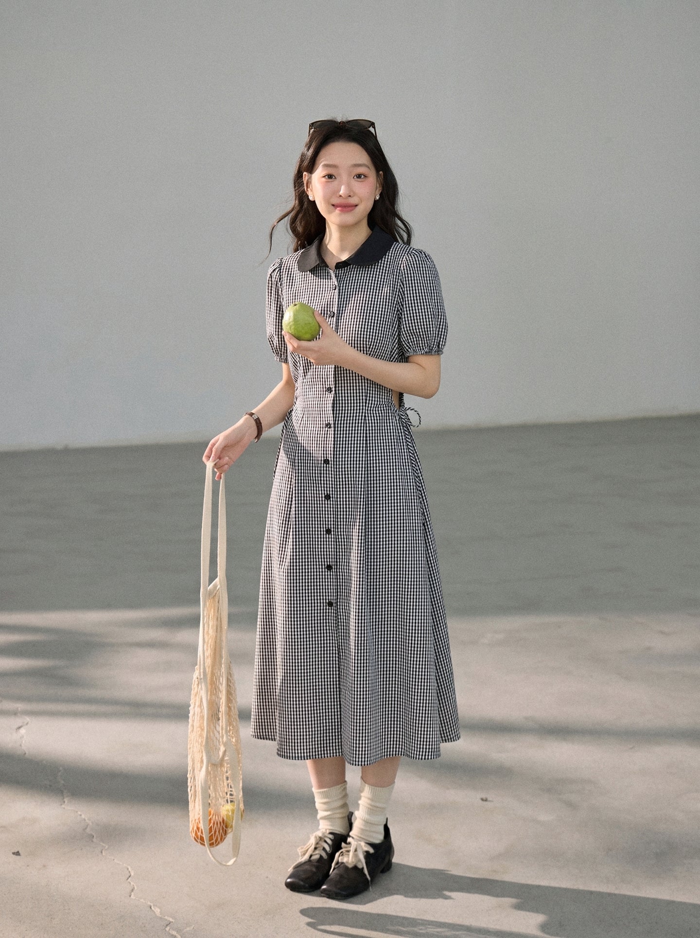 【dress】ウエストカットロングワンピース Q8803