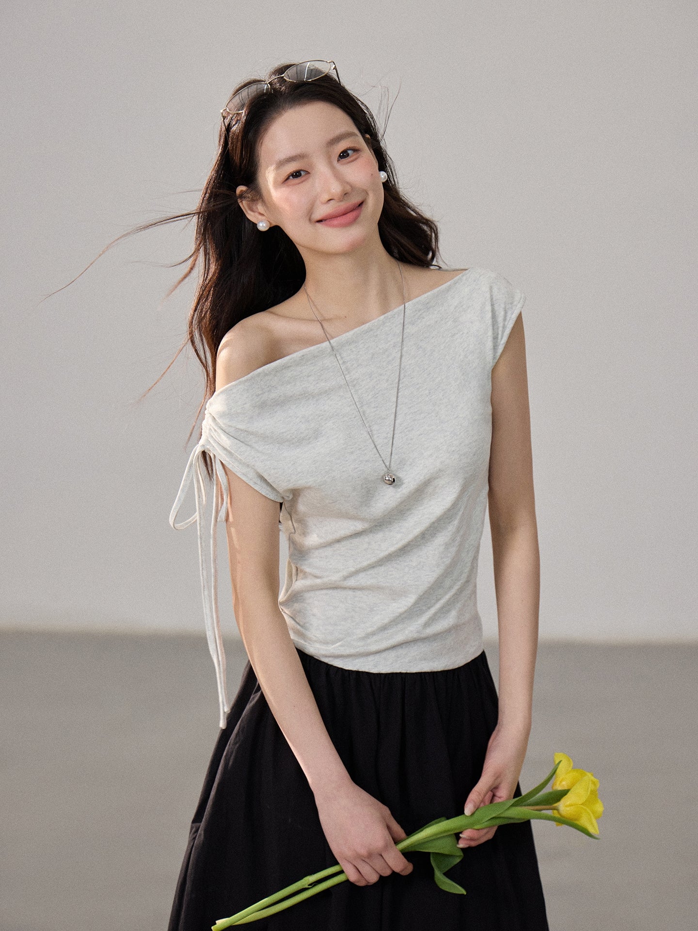 【dress】ドッキングロングワンピース Q8805
