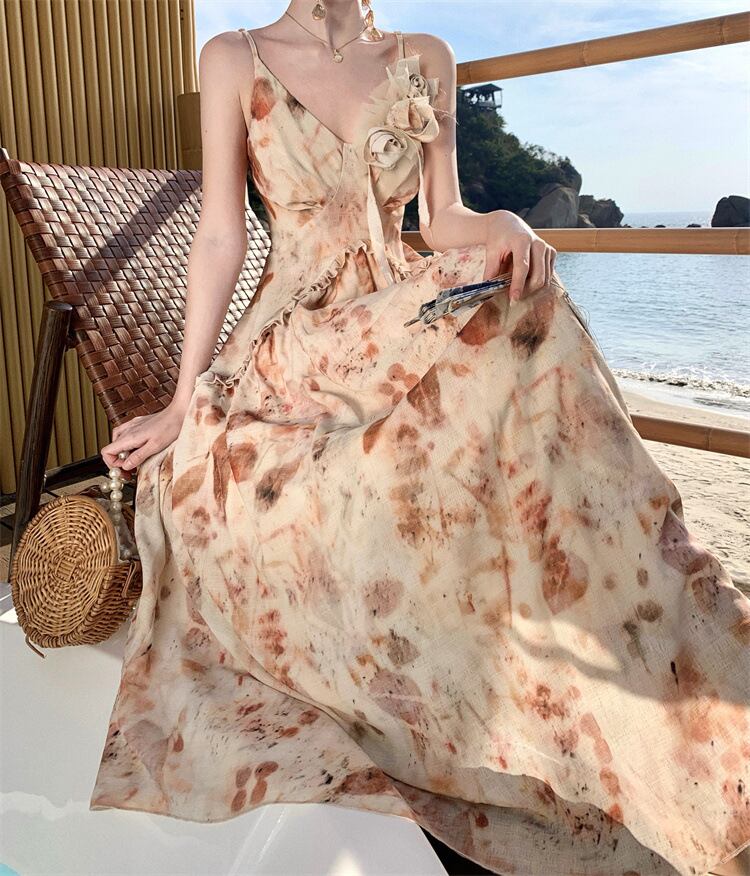 【dress】プリントキャミワンピース　M30178