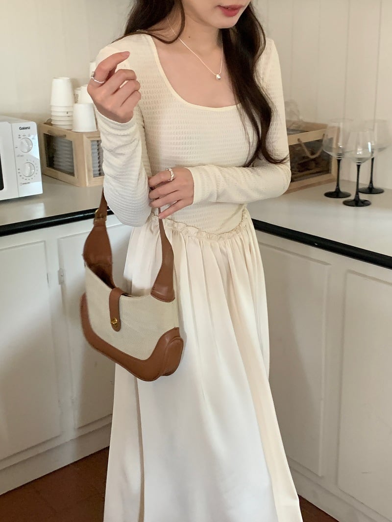 【dress】切り替えワンピース　M25711