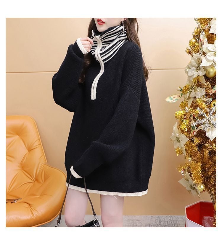 【tops】ハイネックニットセーター　M29160