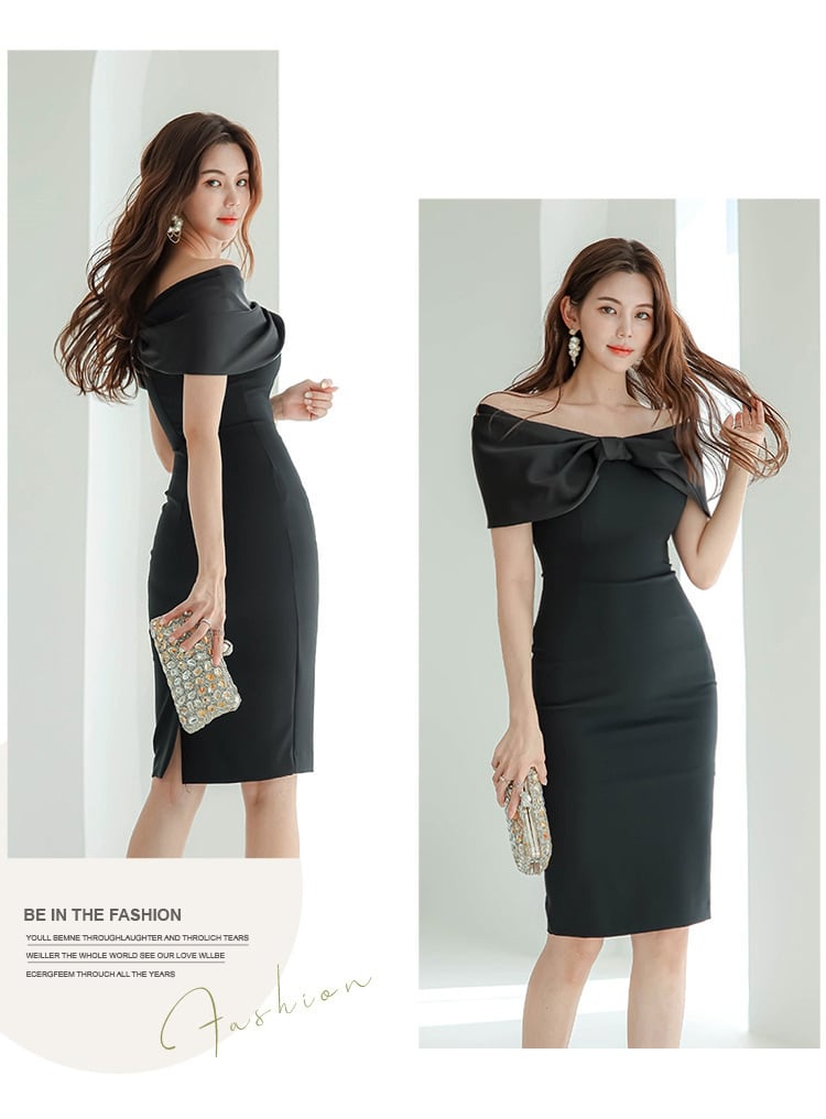 【dress】リボン付きワンピース　M25250