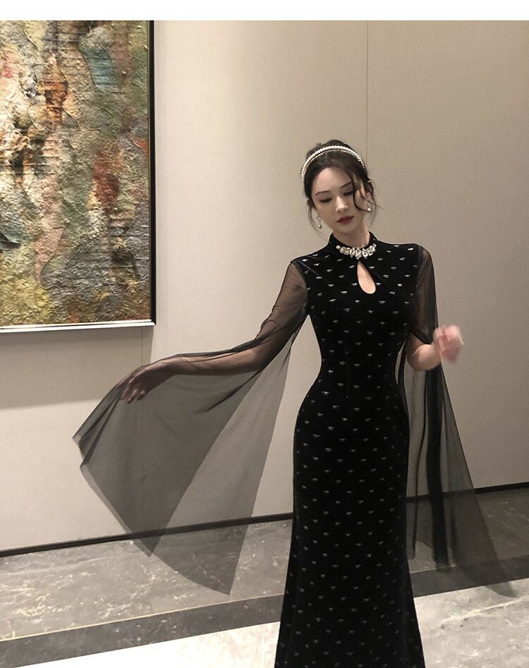 【dress】ドッキングビジューデートワンピース　M28141