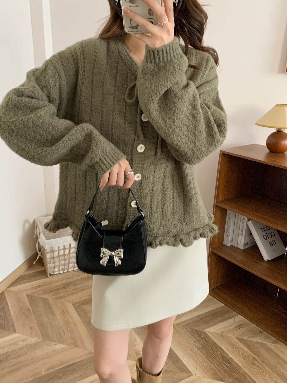 【outer】ニットカーデ　M26423