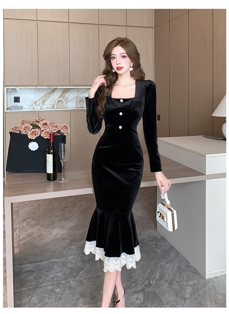 【dress】マーメイドワンピース　M18538