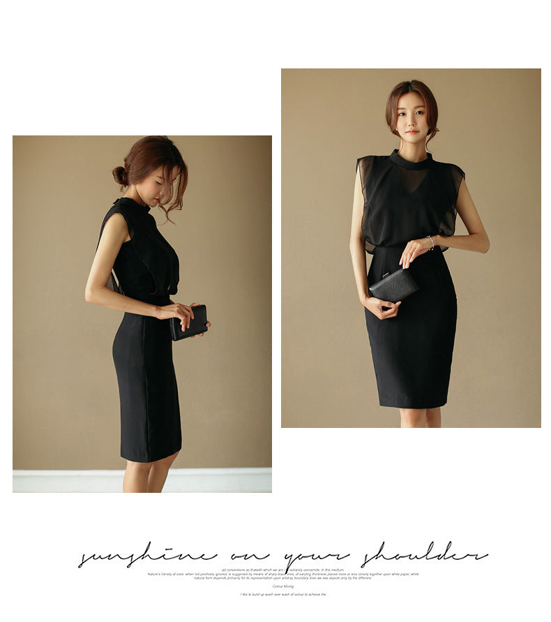 【dress】メッシュフォーマルワンピースG21676