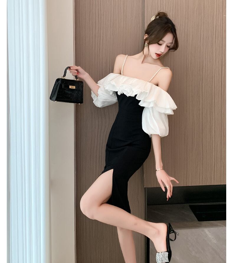 【dress】オフショルダーキャミワンピース G20668