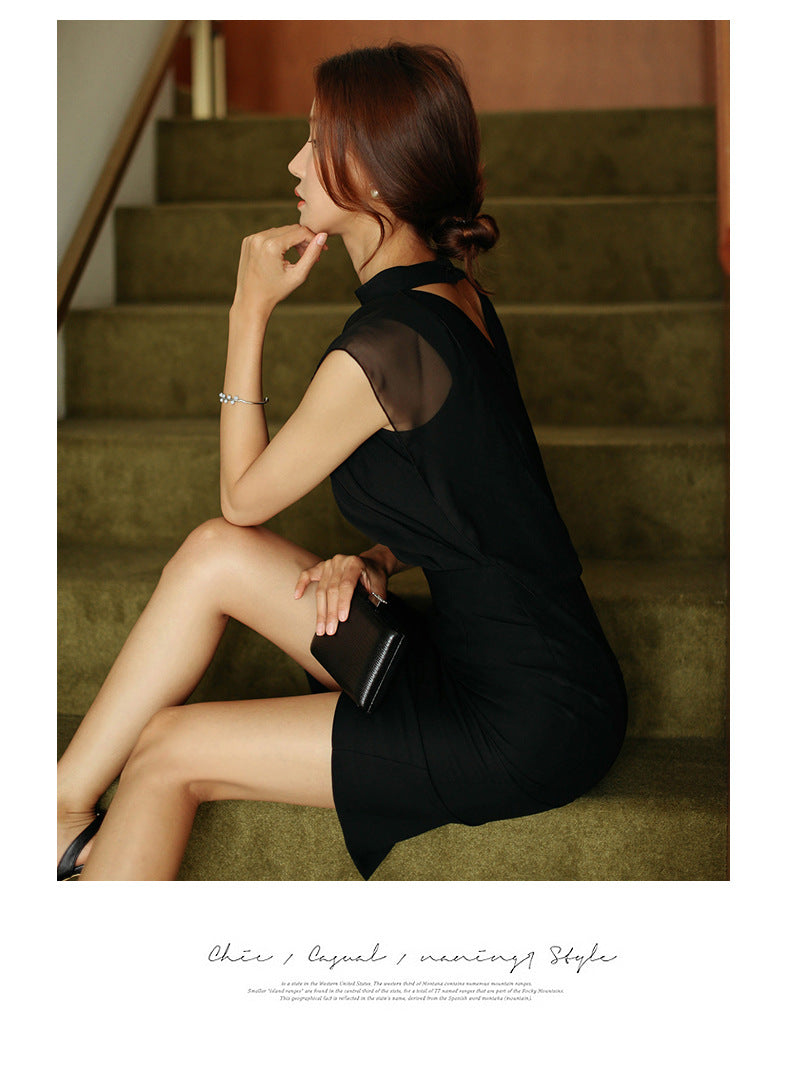 【dress】メッシュフォーマルワンピースG21676