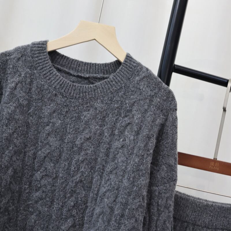 【set】ニットセーター×スカートセット　M27089