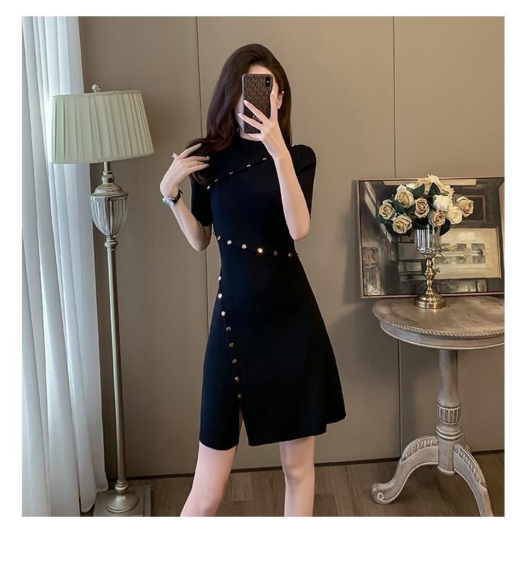 【dress】ニットAラインワンピース G21403