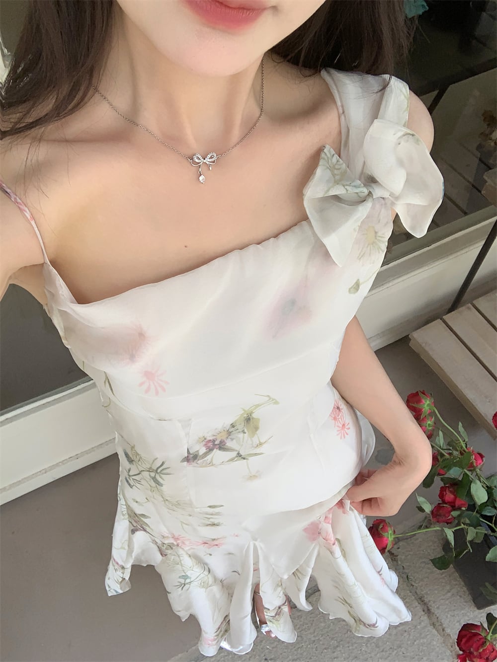 【dress】花柄デートワンピース　M29982
