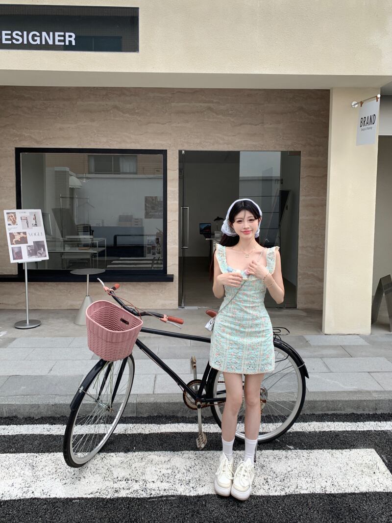 【dress】タイト花柄キャミワンピース G20933