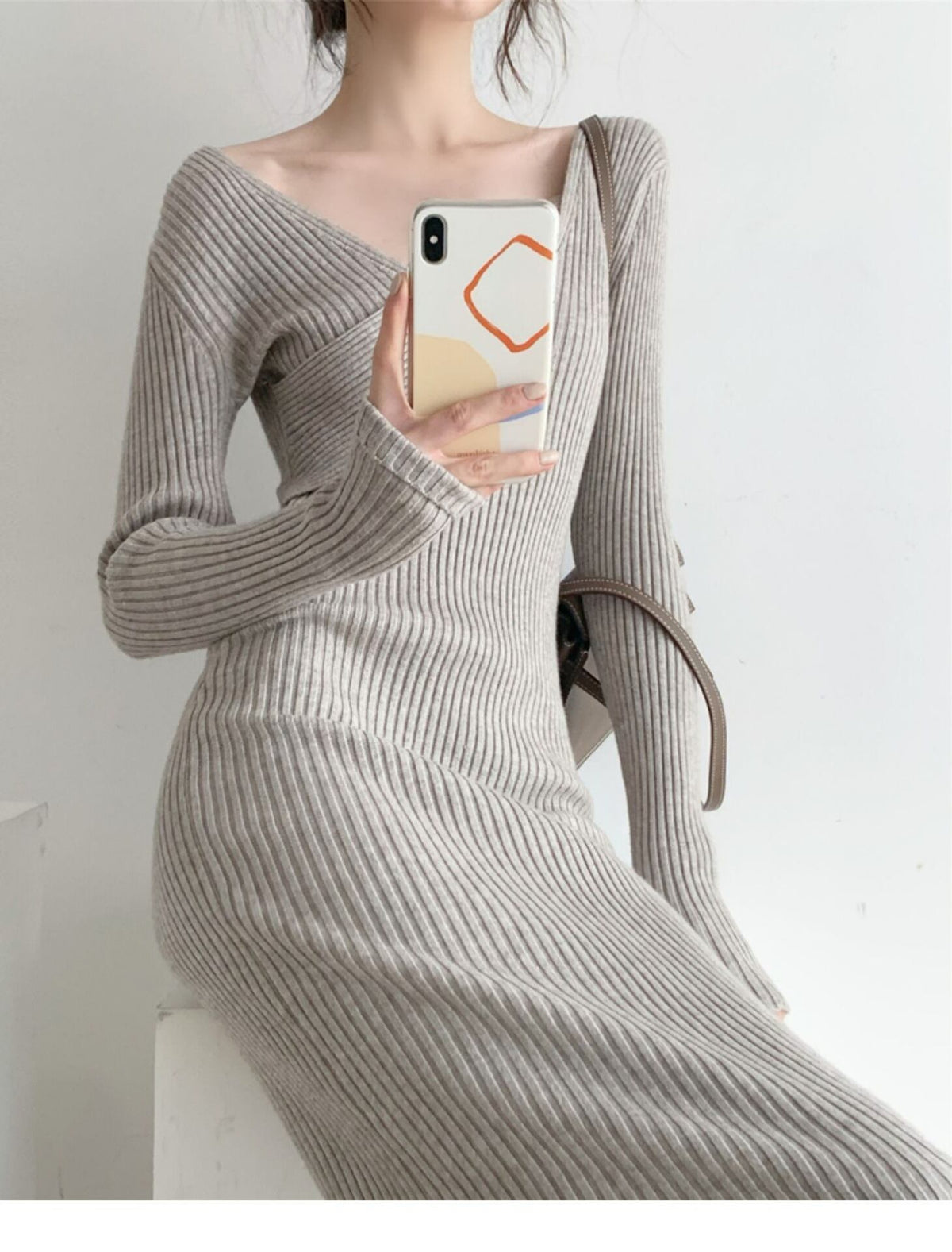 【dress】ニットワンピース　M19036