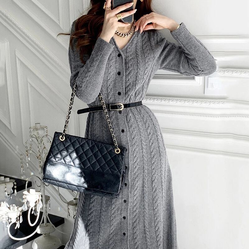 【dress】ニットワンピース　M26341