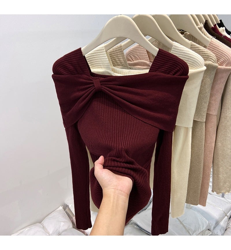 【tops】ニットトップス　M27565