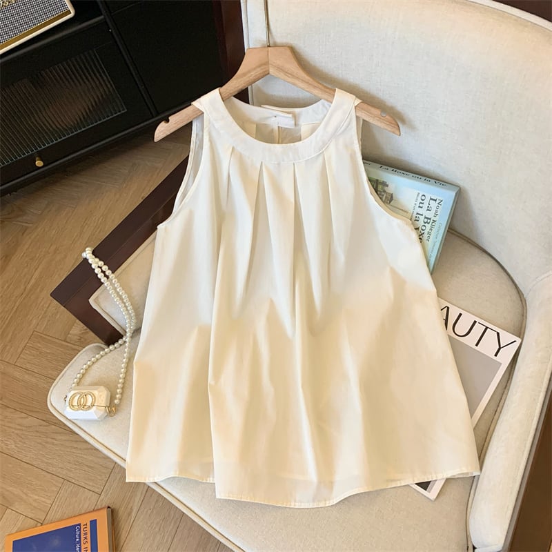 【tops】ノースリーブギャザータンクトップF7507