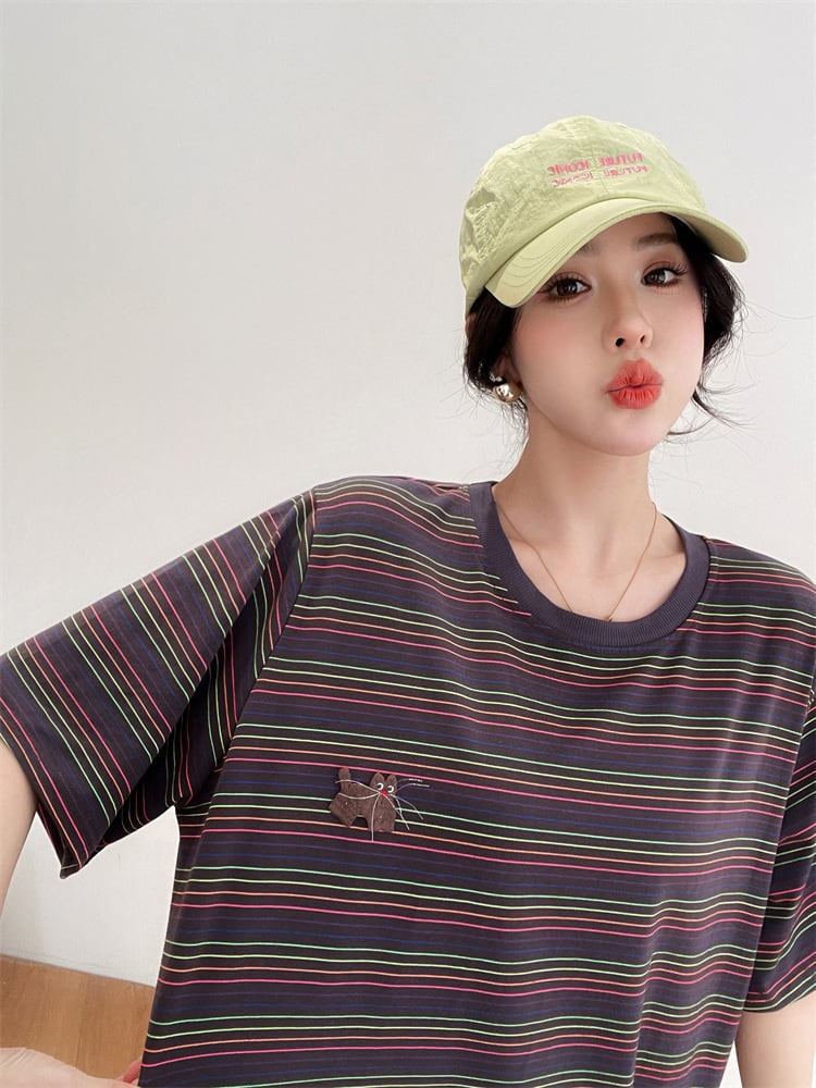 【dress】ストライプ柄ワンピース　M24933
