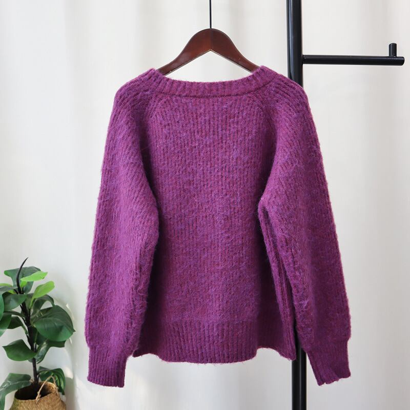 【outer】ボタンデザインニットカーデ　M29061