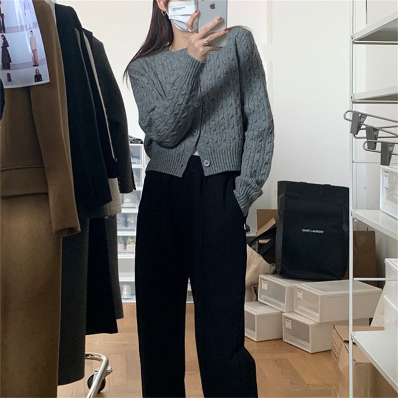 【outer】ニットカーデ　M25957