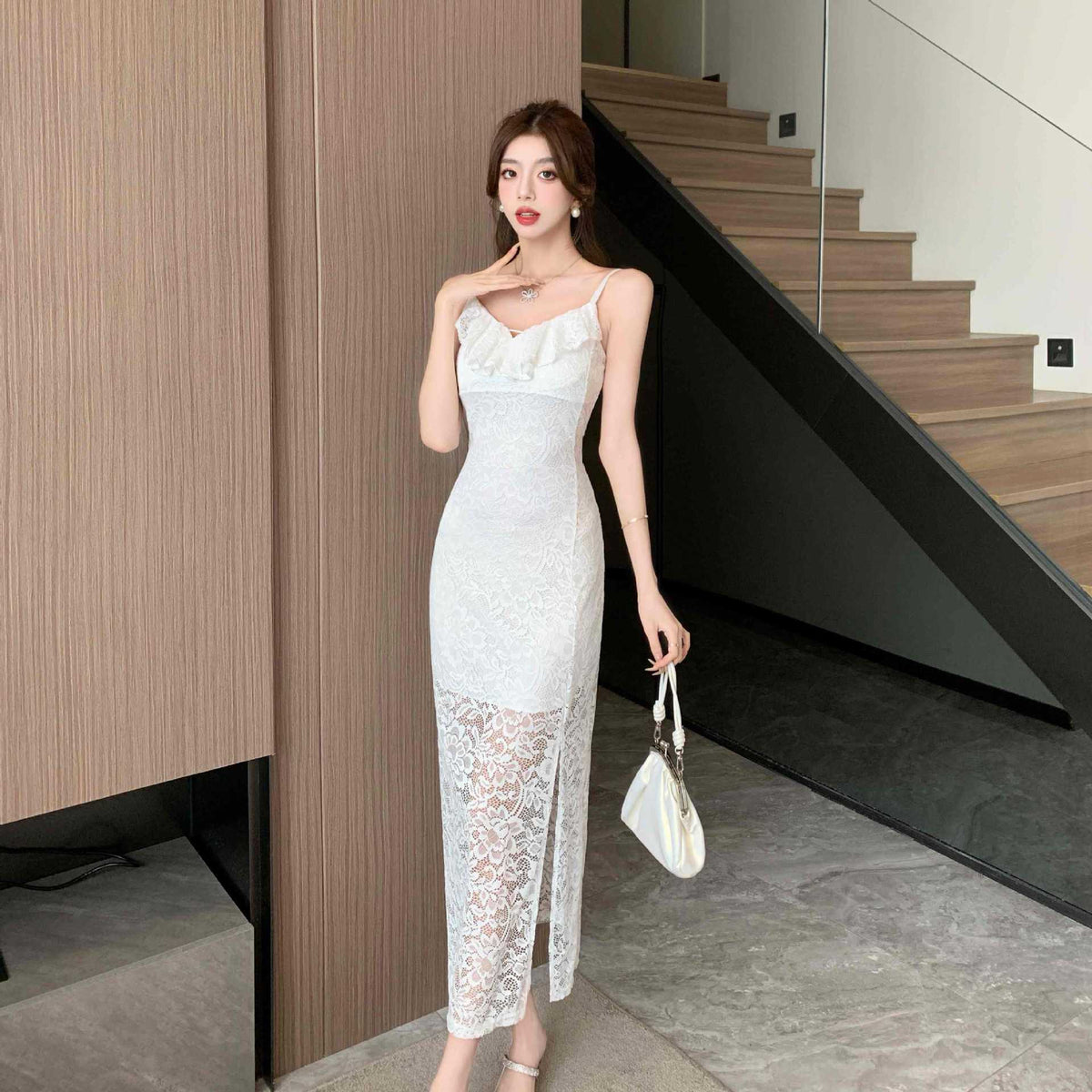 【dress】レースキャミワンピース　M24104
