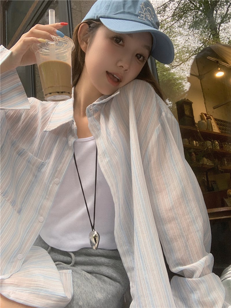 【tops】紫外線対策シャツトップス　M25170