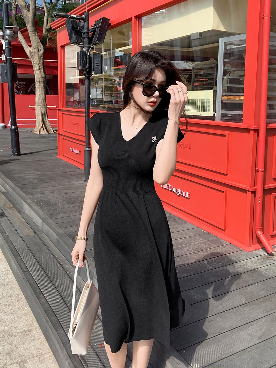 【dress】薄手ニットワンピース　M29750