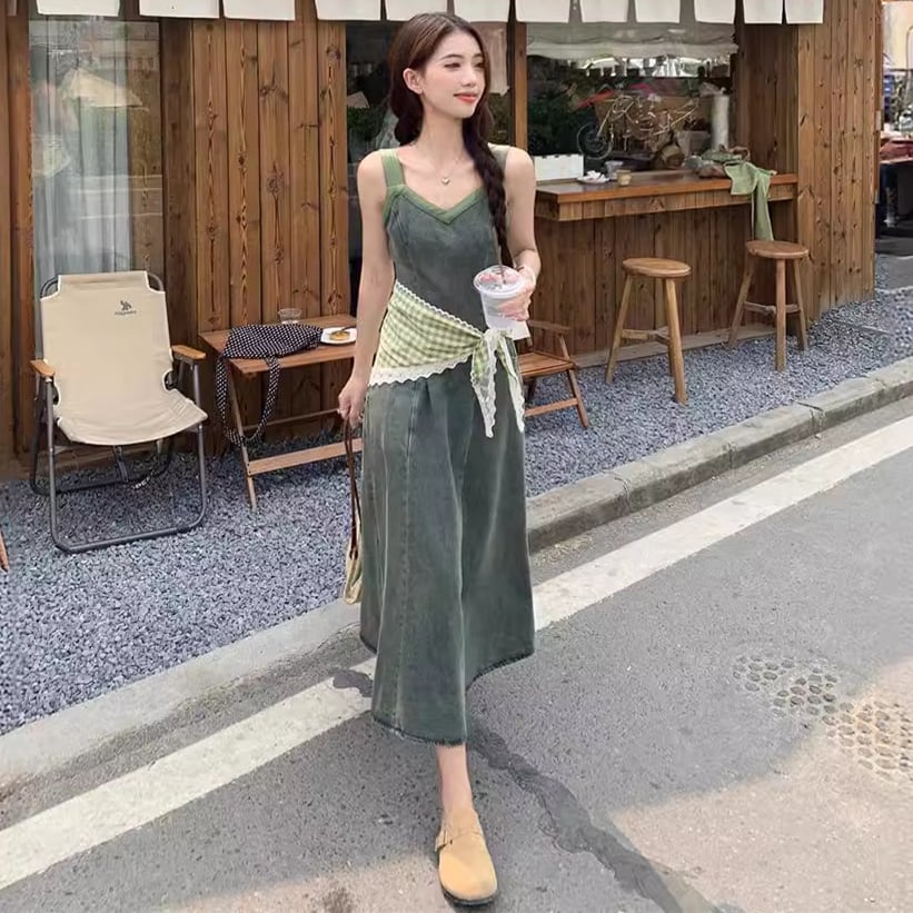 【dress】デニムキャミワンピースG21377