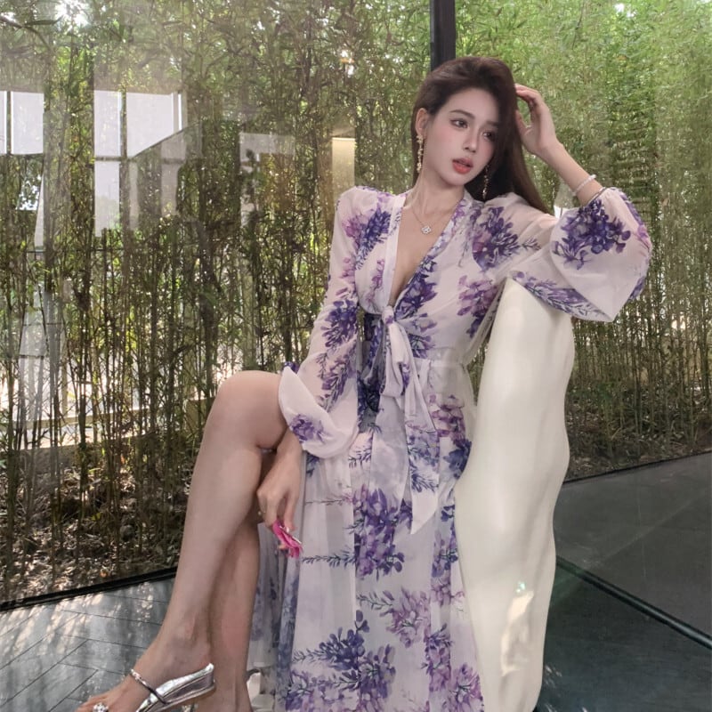 【dress】花柄ワンピース　M24517