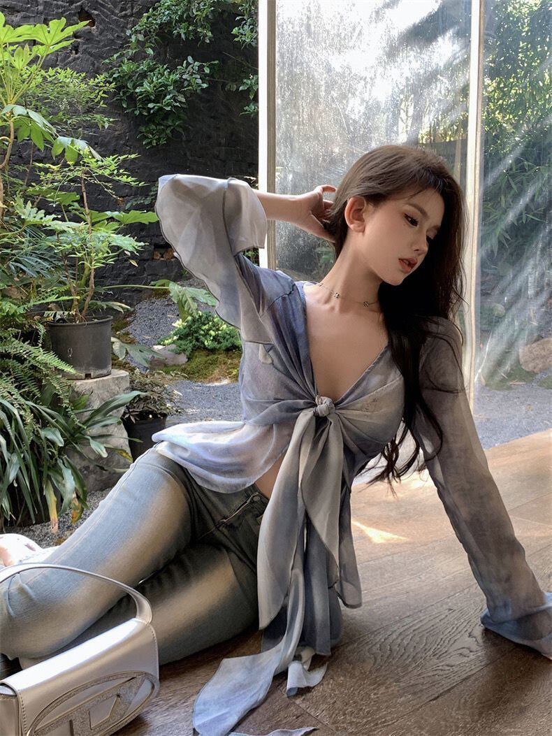 【tops】タイダイ染めブラウスG20196