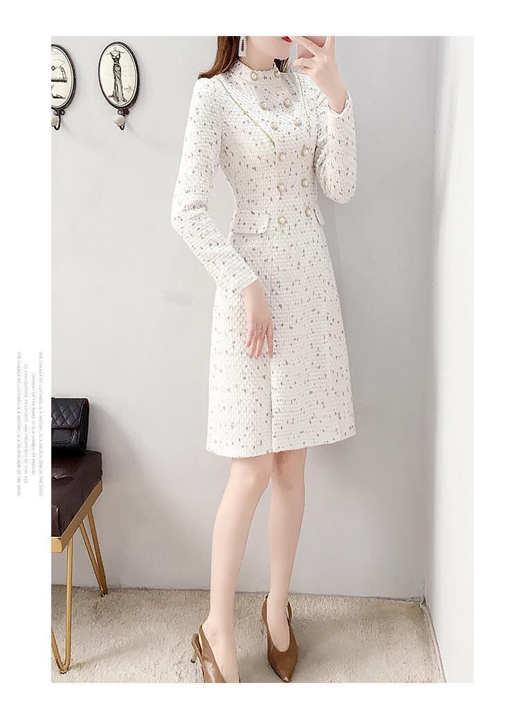 【dress】美人度アップ!気質満点シンプル秋エレガント上品な質感ワンピース G2543