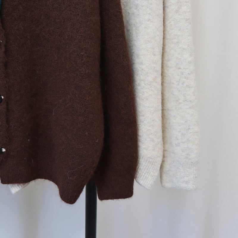 【outer】Vネックニットカーデ　M25377
