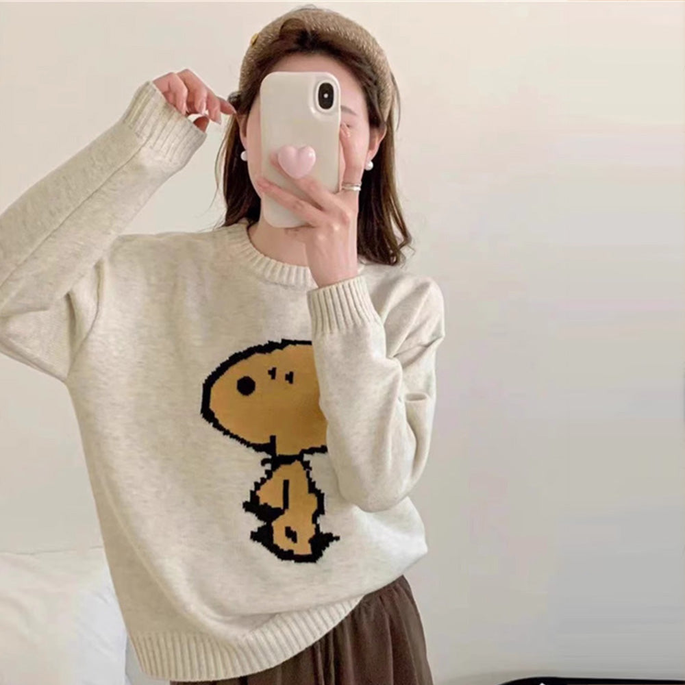 【Tops】2色ジャカードセーターF8273