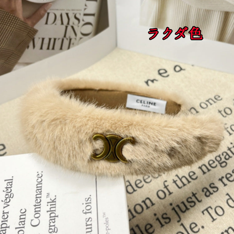 【小物】ふわふわヘアクリップアクセサリーF8386