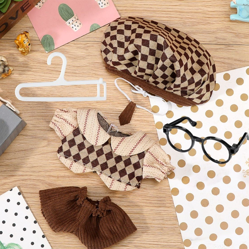 【GOODS】着せ替え 10cm20cm イギリス風 ぬいぐるみ服 5点セット Q2518