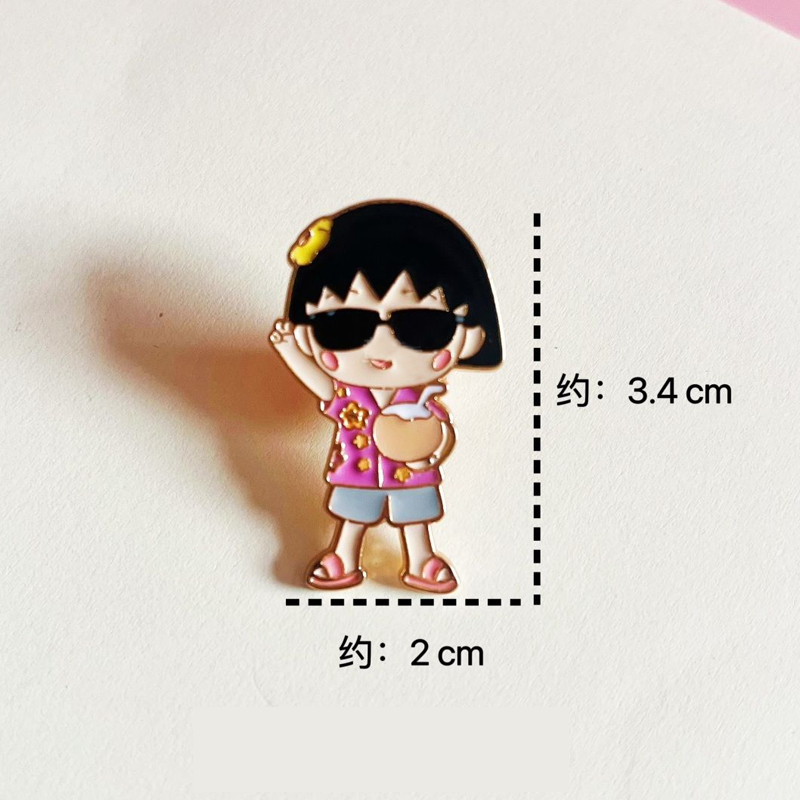 【GOODS】ちびまる子ちゃん 金属 プローチ Q2538