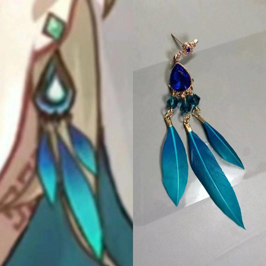 【GOODS】崩壊スターレイル アベンチュリン ピアス イヤリング Q2267