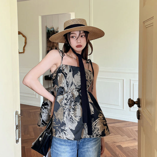 【tops】花柄キャミソールF7620