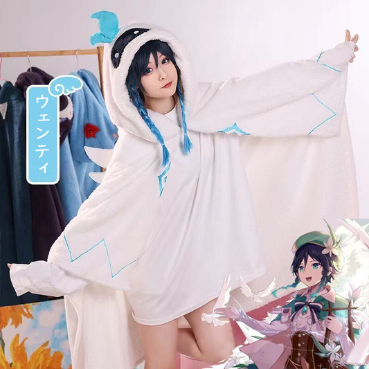 【GOODS】原神 ウェンティ 冷房対策 毛布 Q2546