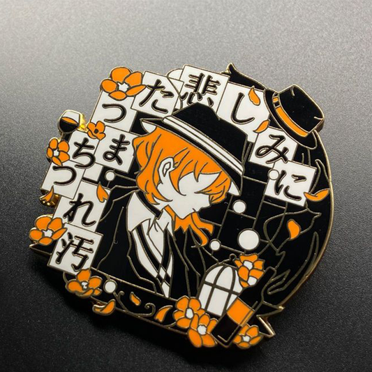 【GOODS】文豪ストレイドッグス 金属 ブローチ Q2274