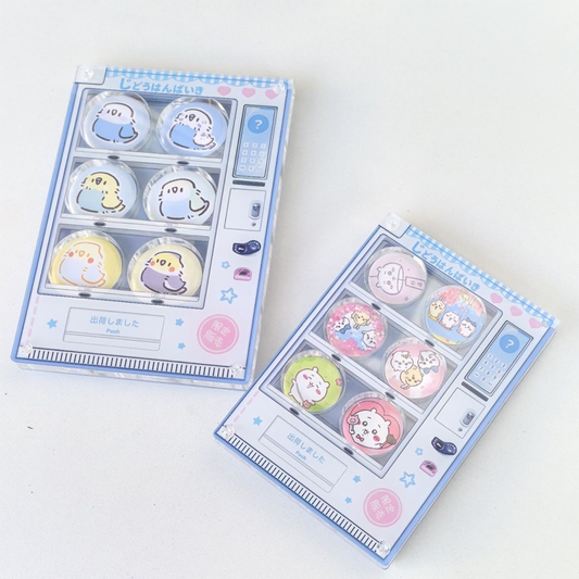 【GOODS】アクリル 自動販売機 25MM 35MM 缶バッジ ホルダー Q2558