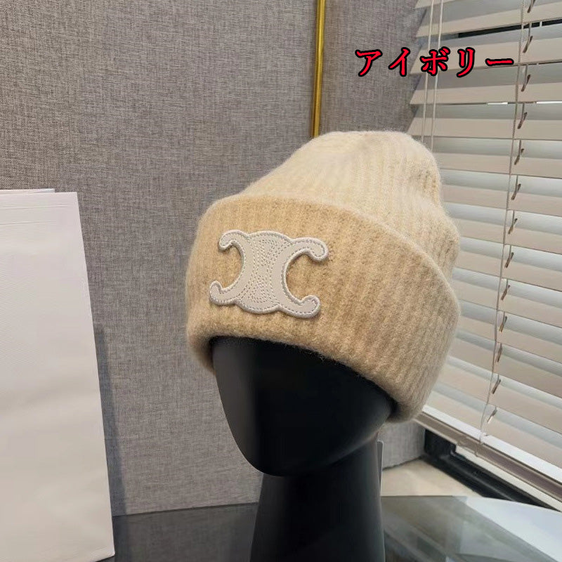 【小物】シンプルニット帽子F8439