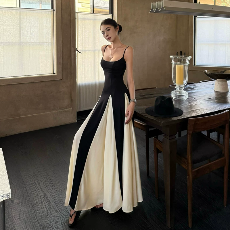 【dress】ロングキャミワンピース Q8394