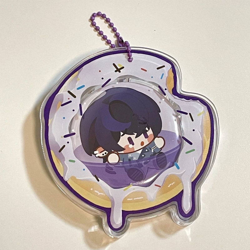 【GOODS】アクリル ドーナツ 58MM 缶バッジ ホルダー Q2536