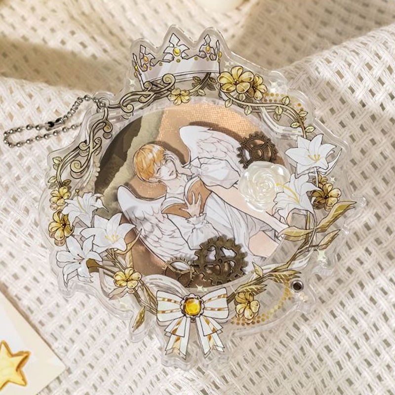 【GOODS】58－65mm 花輪 缶バッジホルダー カバー Q2245