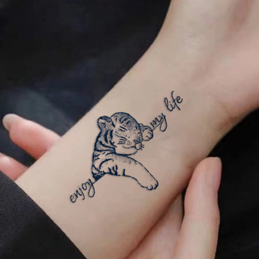 【小物】2週間タトゥーシール4枚動物柄F8131