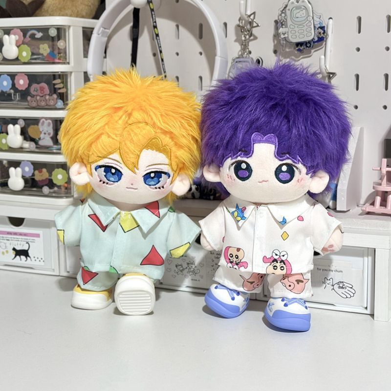 【GOODS】着せ替え 10cm20cm しんちゃん  ぬいぐるみ服 ルームウェア２点セット Q2533