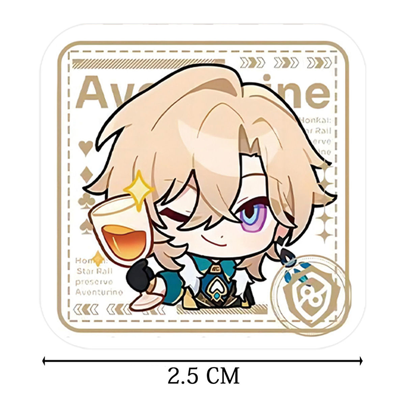 【GOODS】崩壊スターレイル アベンチュリン ステッカー 手帳 シール Q2380